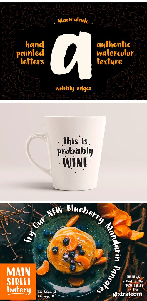 CM - Marmalade, a Hand Painted Font 1776638