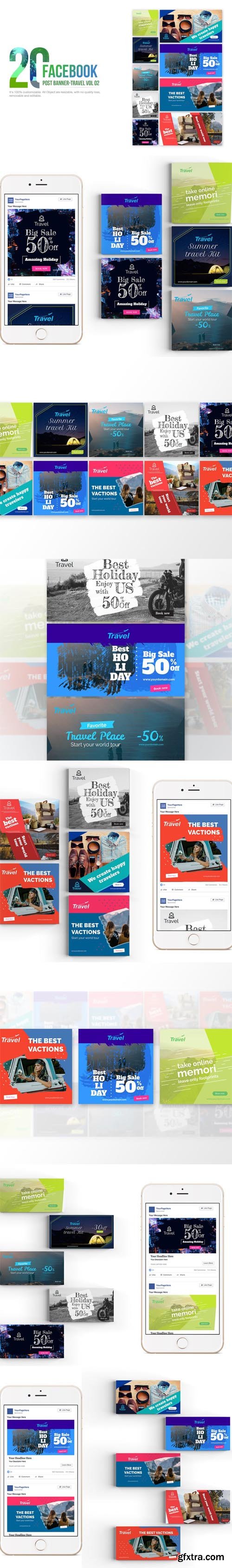 20 Facebook Post Banner - Travel02