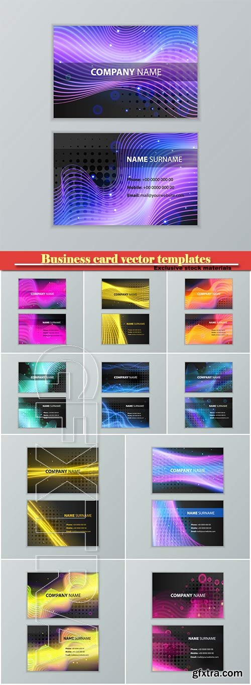 Business card vector templates # 26