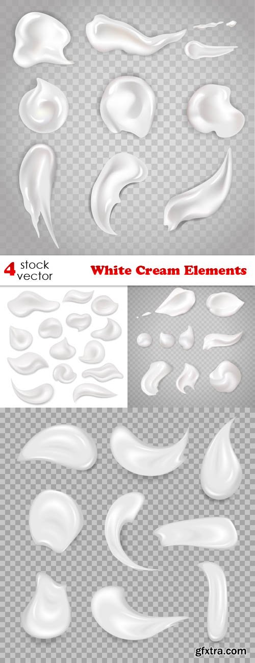 Vectors - White Cream Elements Vectors - White Cream Elements