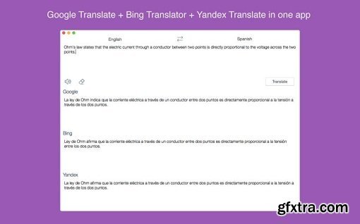 Combo Translator - All Major Translators In One App v1.0 (Mac OS X)