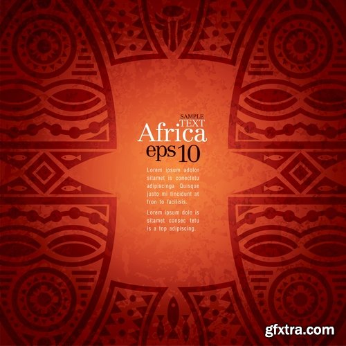 African Theme Flyer, Banner & Poster 25xEPS
