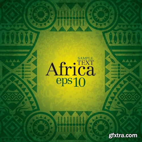 African Theme Flyer, Banner & Poster 25xEPS