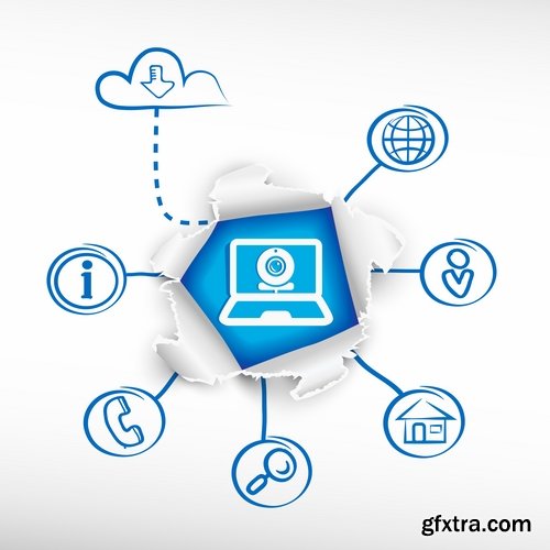 image vector web design element icon logo email 25 EPS