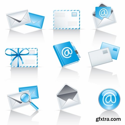 image vector web design element icon logo email 25 EPS