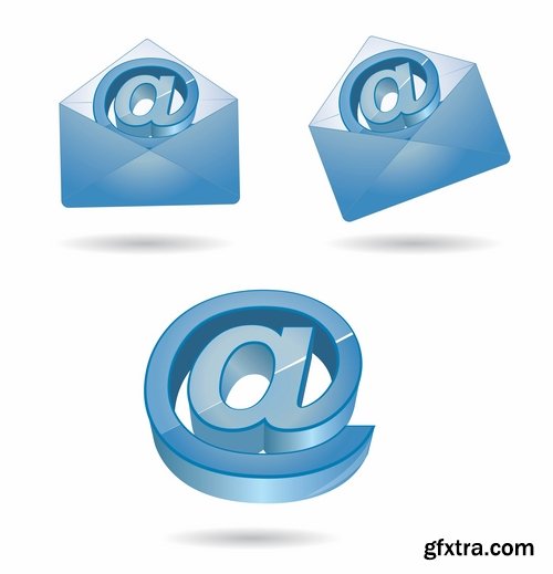 image vector web design element icon logo email 25 EPS