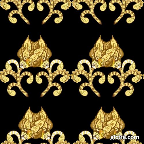 Calligraphic elements monogram wallpaper pattern flower background is 25 EPS