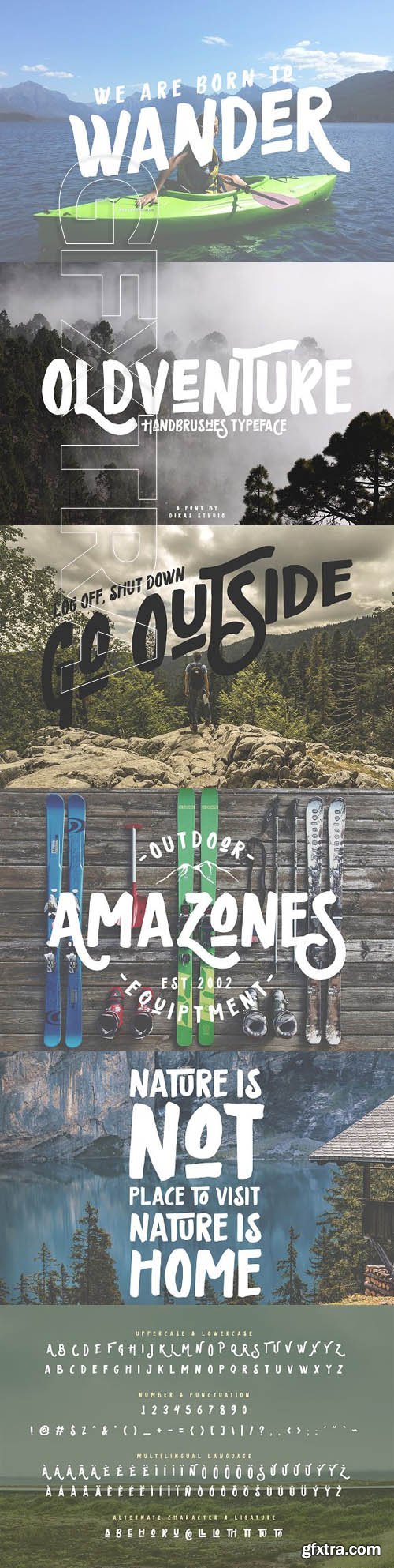 CreativeMarket - Oldventure - Handbrushes Typeface 1814676