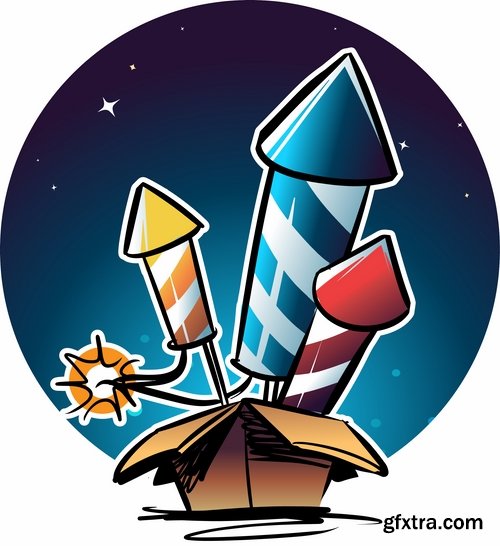 Fireworks, Firecracker & Rockets 25xEPS
