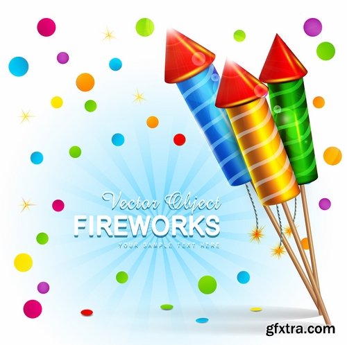 Fireworks, Firecracker & Rockets 25xEPS