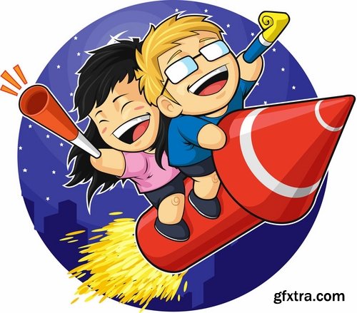 Fireworks, Firecracker & Rockets 25xEPS