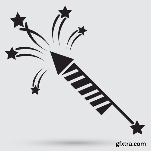 Fireworks, Firecracker & Rockets 25xEPS