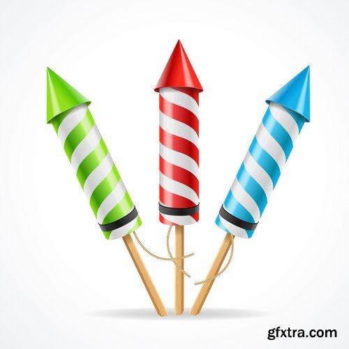 Fireworks, Firecracker & Rockets 25xEPS