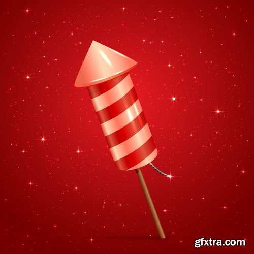 Fireworks, Firecracker & Rockets 25xEPS