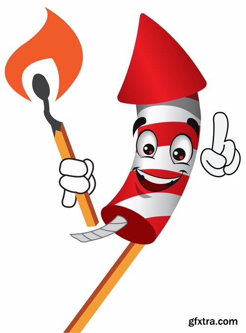 Fireworks, Firecracker & Rockets 25xEPS