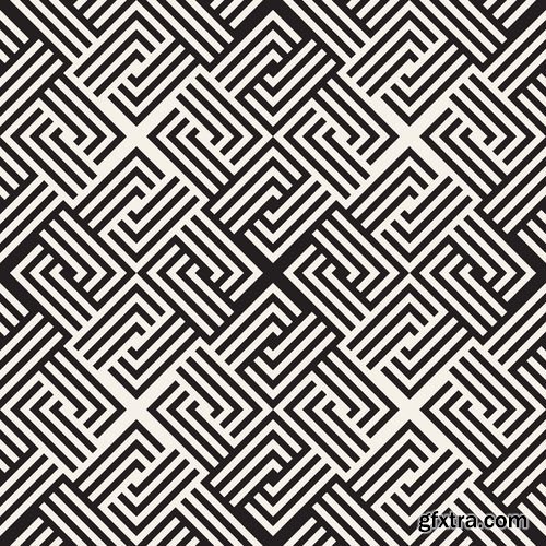 Modern abstract geometry seamless pattern design 8