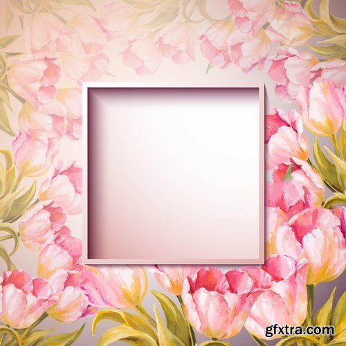 vector banner background is a picture gift card flower festival 25 EPS