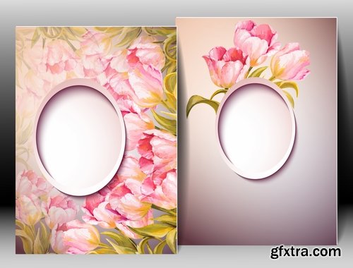 vector banner background is a picture gift card flower festival 25 EPS
