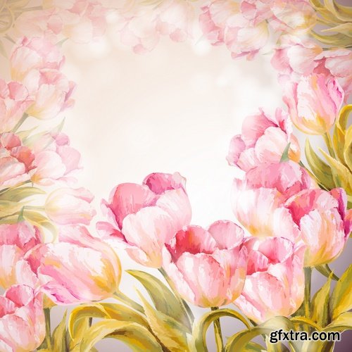 vector banner background is a picture gift card flower festival 25 EPS