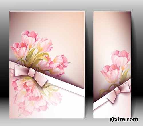 vector banner background is a picture gift card flower festival 25 EPS