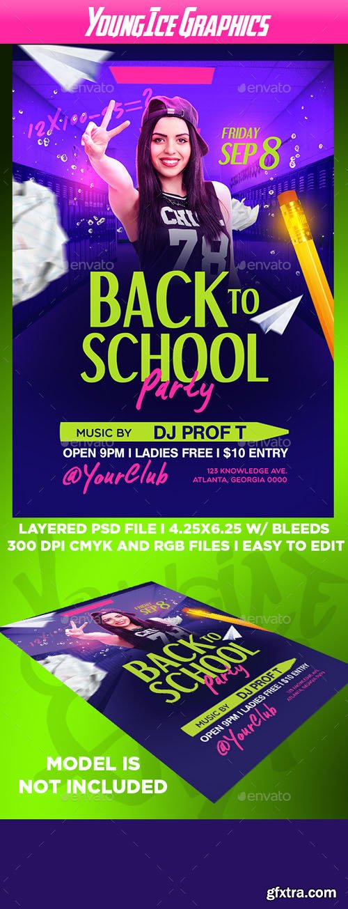 GR - Back To School Party Flyer Template 20523380 GR - Back To School Party Flyer Template 20523380