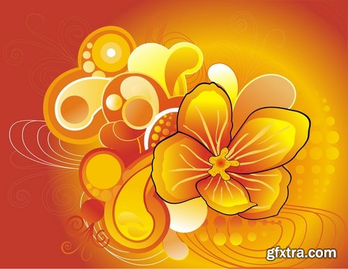 background is a flower vector image 25 EPS