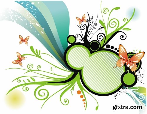 background is a flower vector image 25 EPS