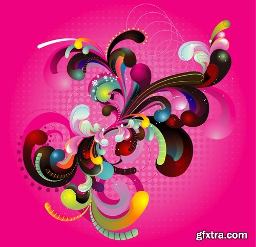 background is a flower vector image 25 EPS