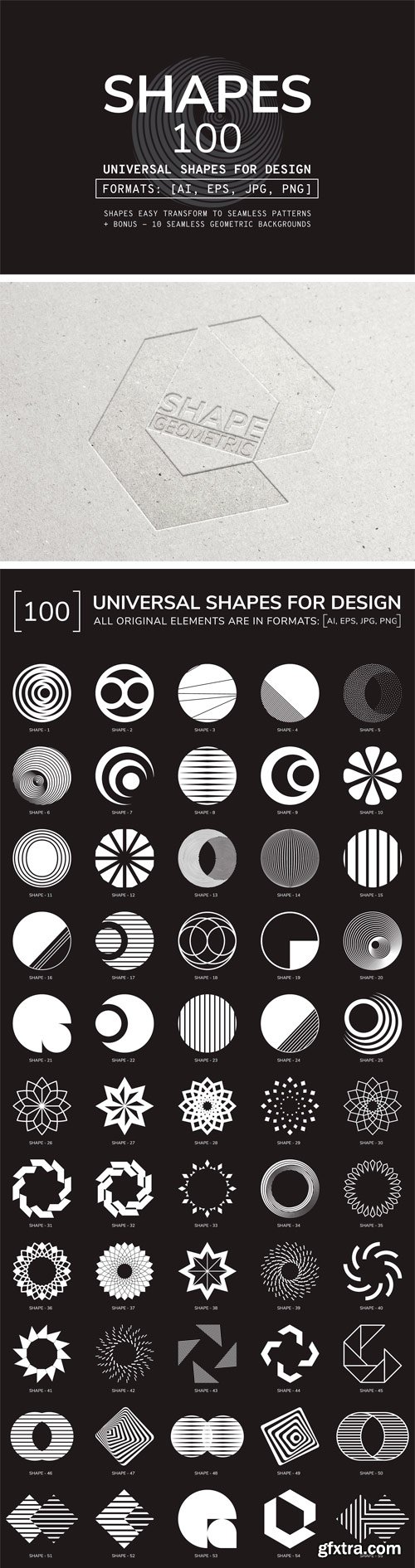 CM - 100 Geometric Shapes. Part 2 1766835