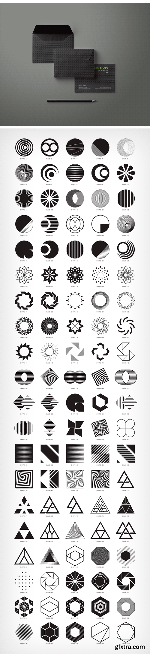 CM - 100 Geometric Shapes. Part 2 1766835