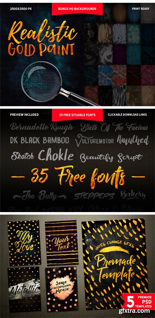 CM TOOLKIT Gold Paint Effect 1676277 » GFxtra