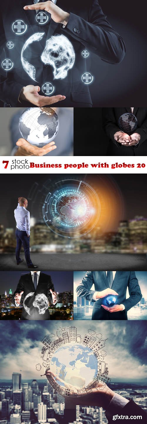 Photos - Business people with globes 20