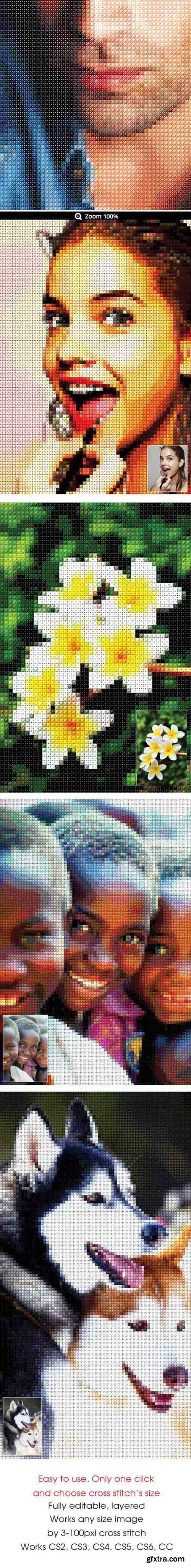 GraphicRiver - Image To Cross Stitch PS Action 20563553
