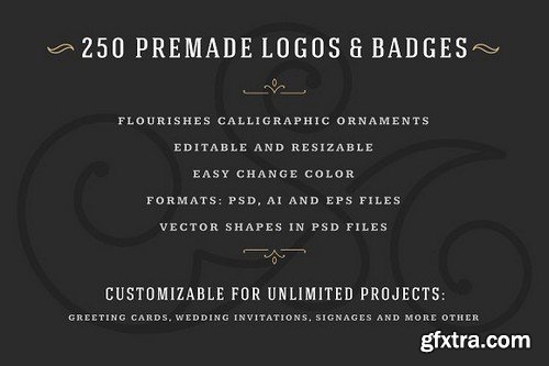 CM - 250 ornaments logos & monograms 1772323
