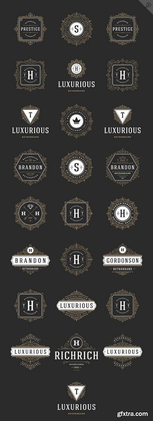 CM - 250 ornaments logos & monograms 1772323