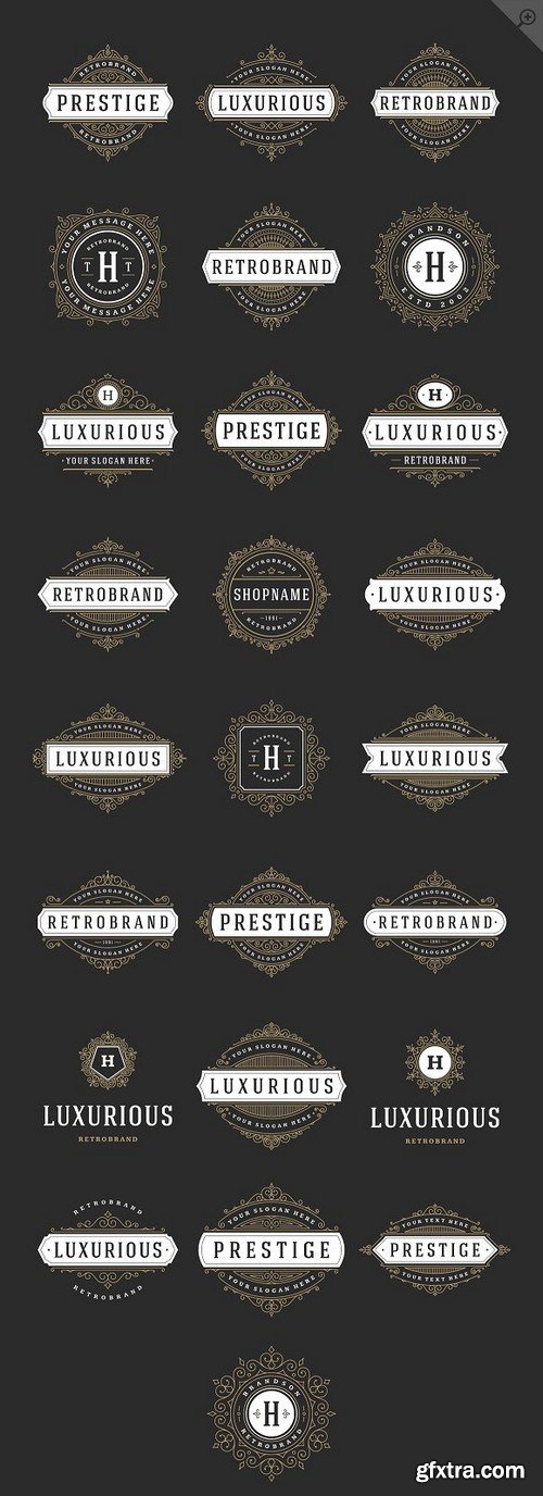 CM - 250 ornaments logos & monograms 1772323