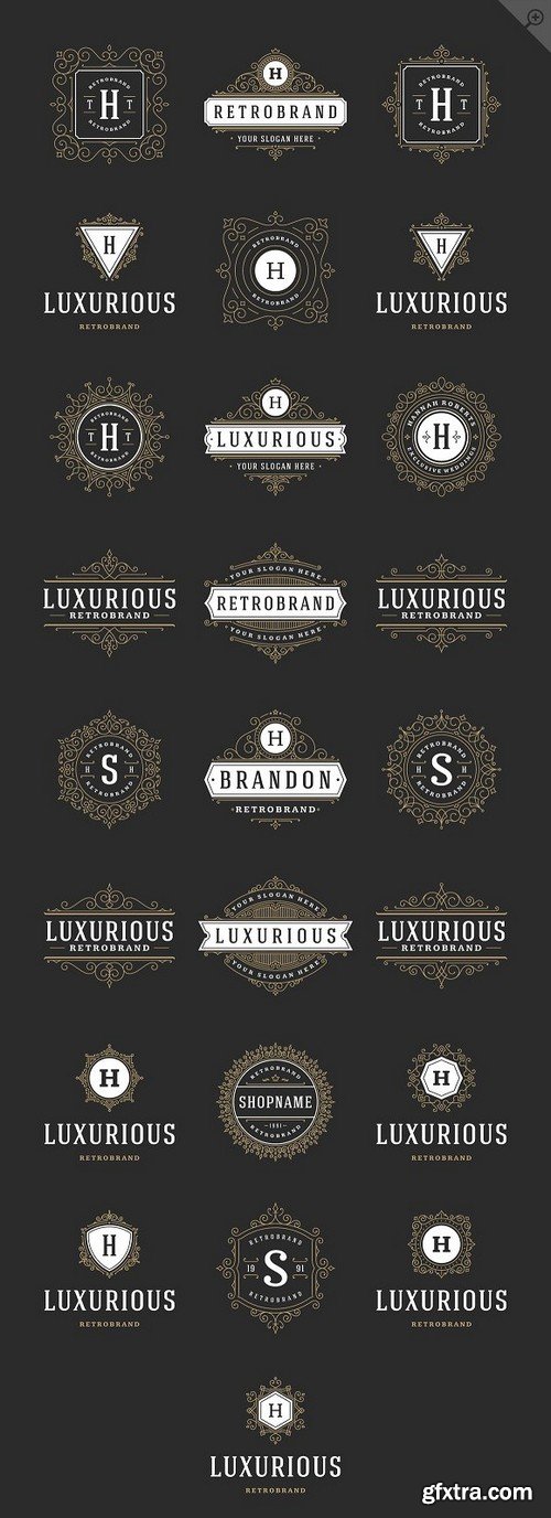 CM - 250 ornaments logos & monograms 1772323