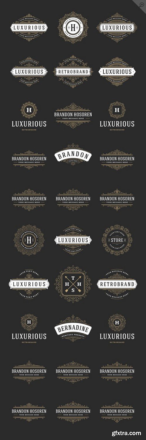 CM - 250 ornaments logos & monograms 1772323