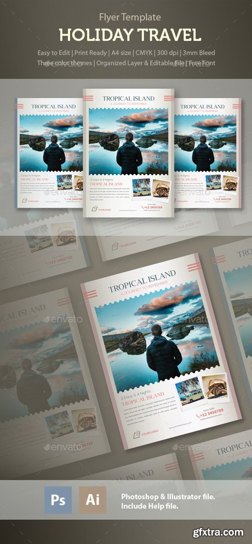 GR - Holiday Travel - Tropical Island Journey Flyer Template 14503306 GR - Holiday Travel - Tropical Island Journey Flyer Template 14503306
