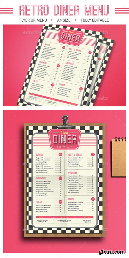 GR - Retro Diner Menu 16044609 GR - Retro Diner Menu 16044609
