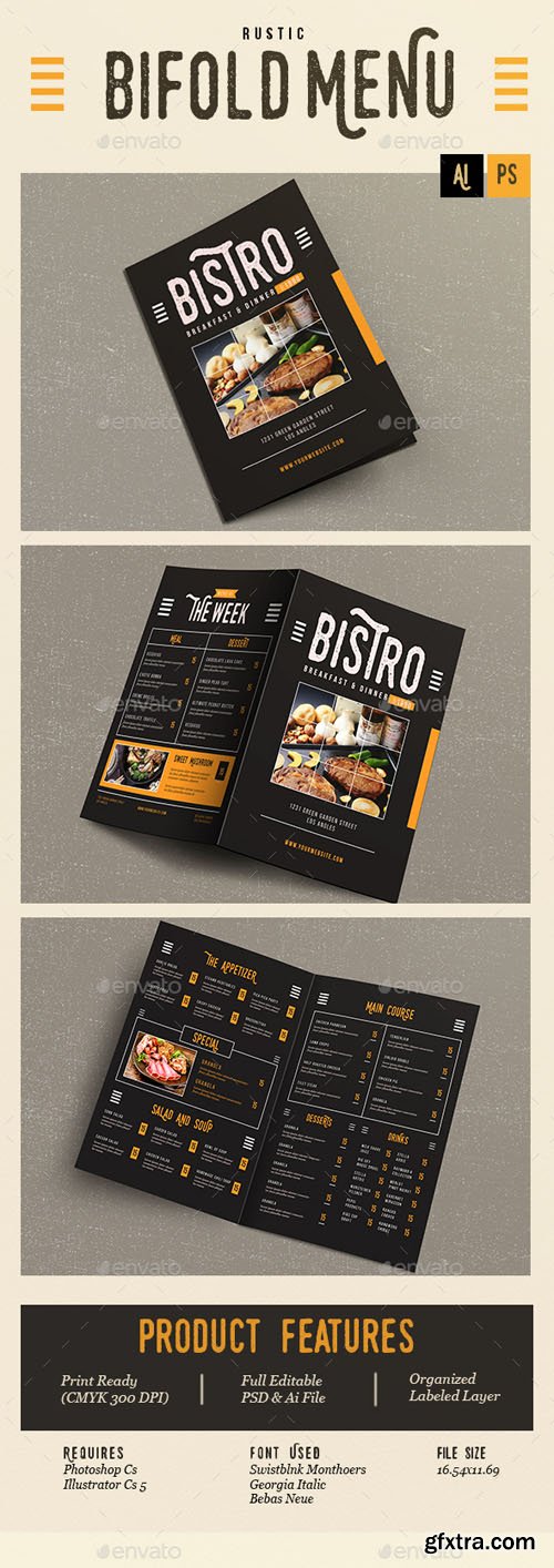GR - Rustic Bifold Restaurant Menu 14351990 GR - Rustic Bifold Restaurant Menu 14351990
