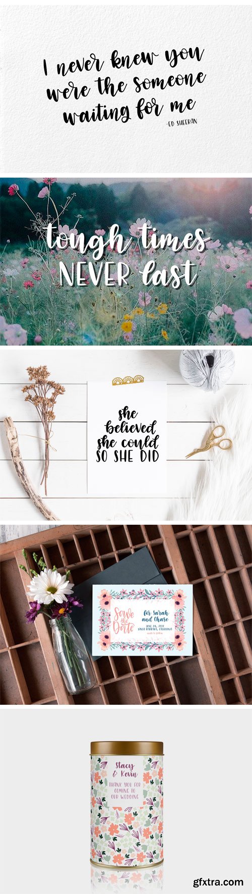 CM - Lovely Letters Handwritten Font Duo 1736884