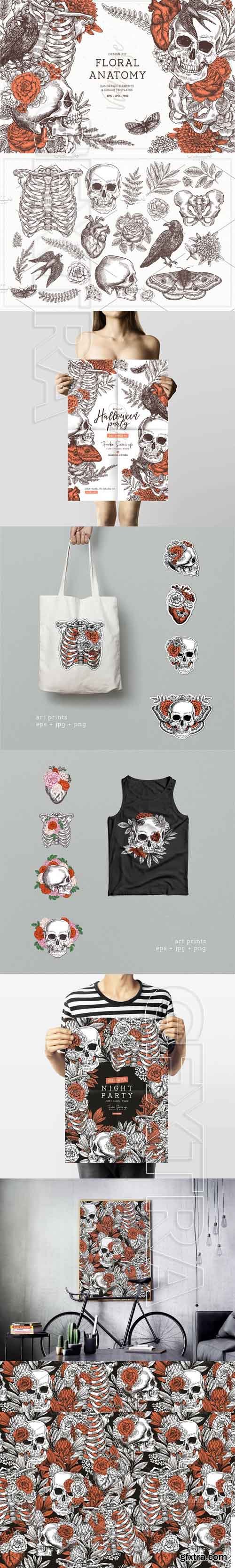 CreativeMarket - Floral Anatomy 1410072