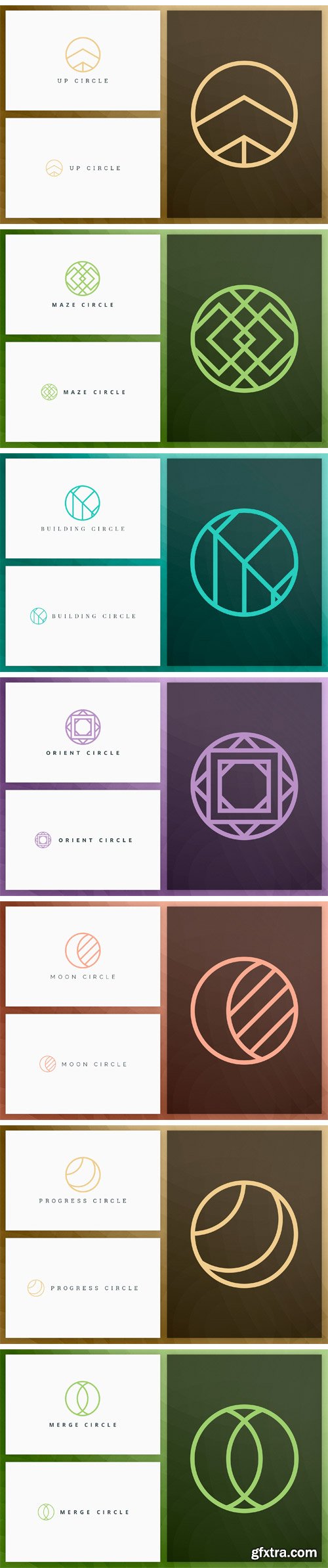 CM - 20 Circle Geometric Logos - Outline 1792192