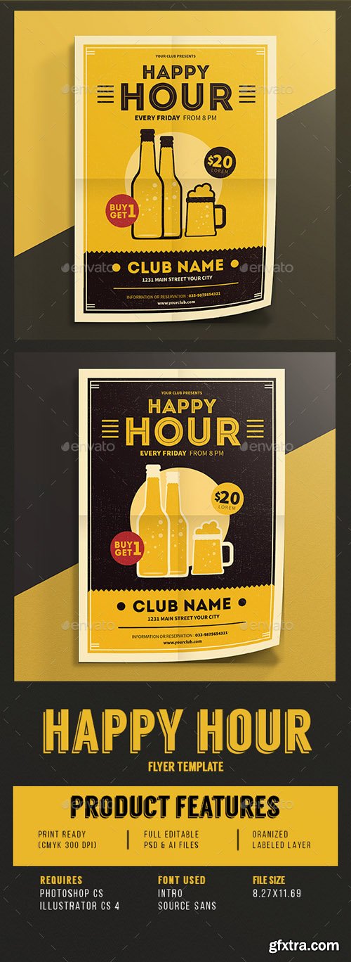 GR - Happy Hour Beer Promotion Flyer Vol.03 14397848 GR - Happy Hour Beer Promotion Flyer Vol.03 14397848