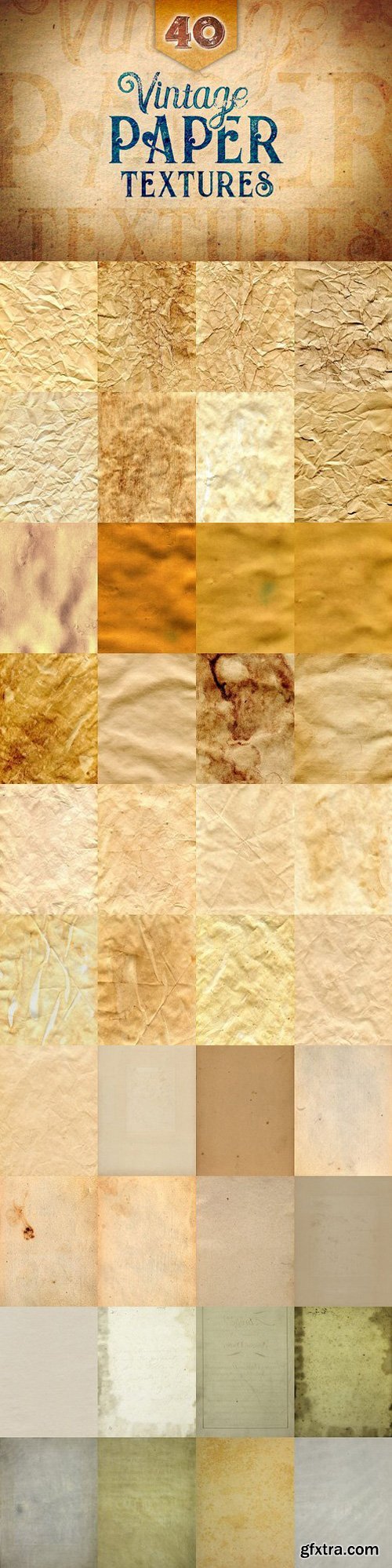 CM - 40 Vintage Paper Textures 1783697