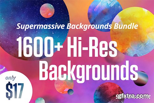 Supermassive 1600+ Hi-Res Backgrounds Bundle