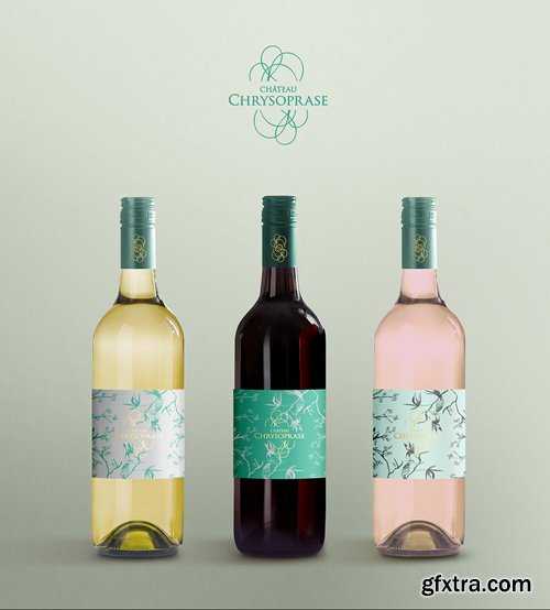 Wine Bottle Label Mockup, part 4