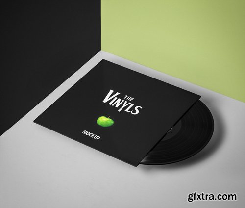 Psd Vinyl Cover Record Mockup Vol3