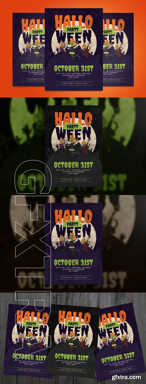 CreativeMarket - Zombie Party Flyer 1862802